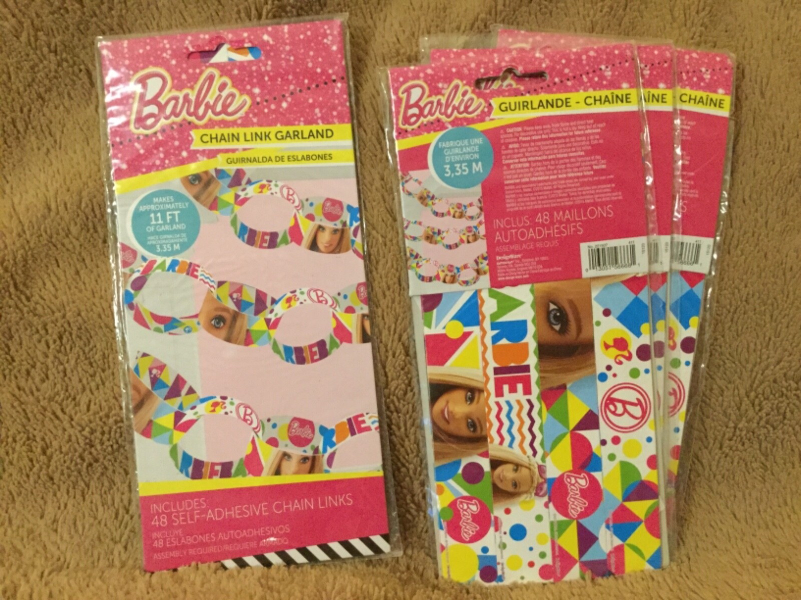 Barbie birthday girl party supplies garland decorations invitations balloons