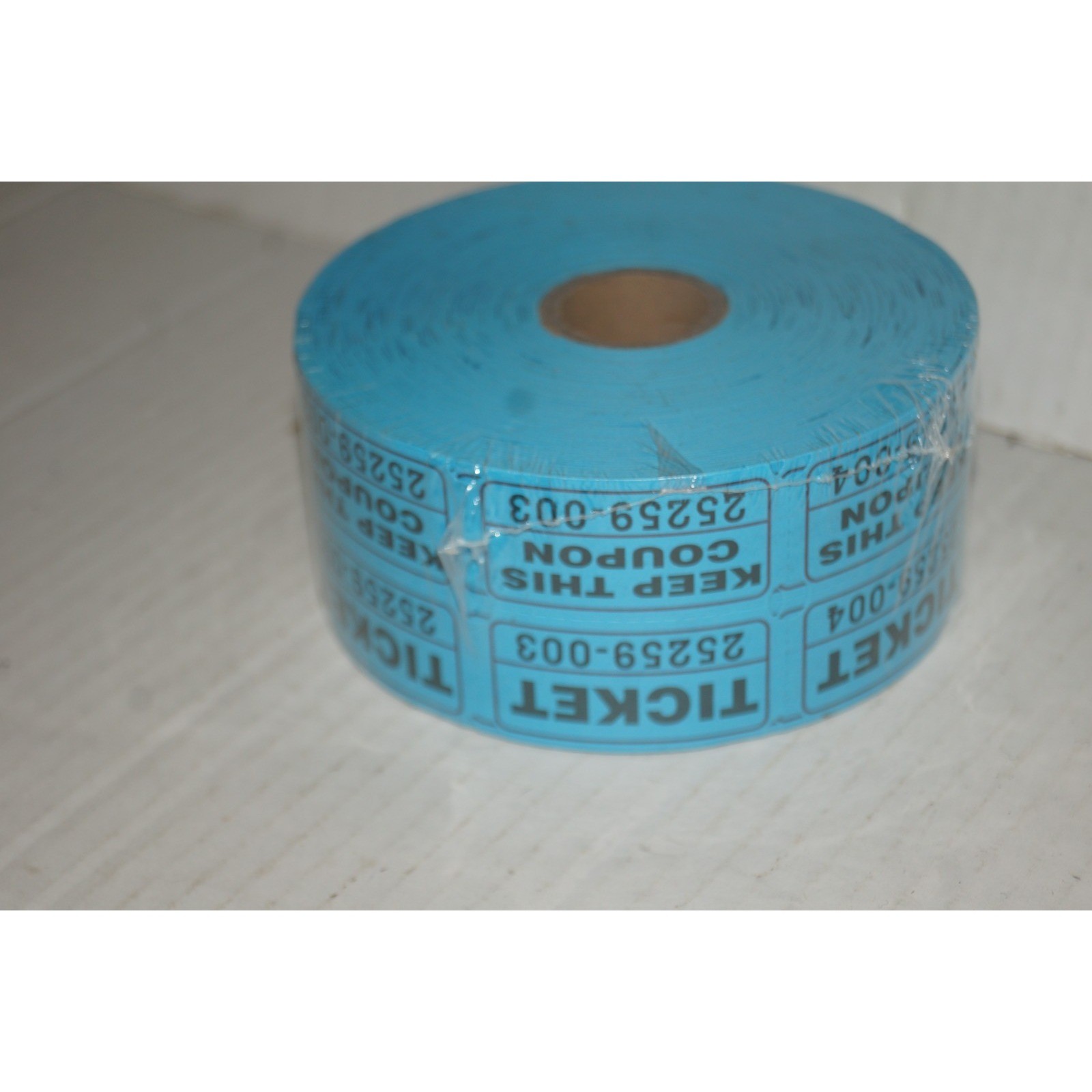 Roll of 2000 Blue Double Stub Raffle Tickets Split the Pot 50/50 NEW