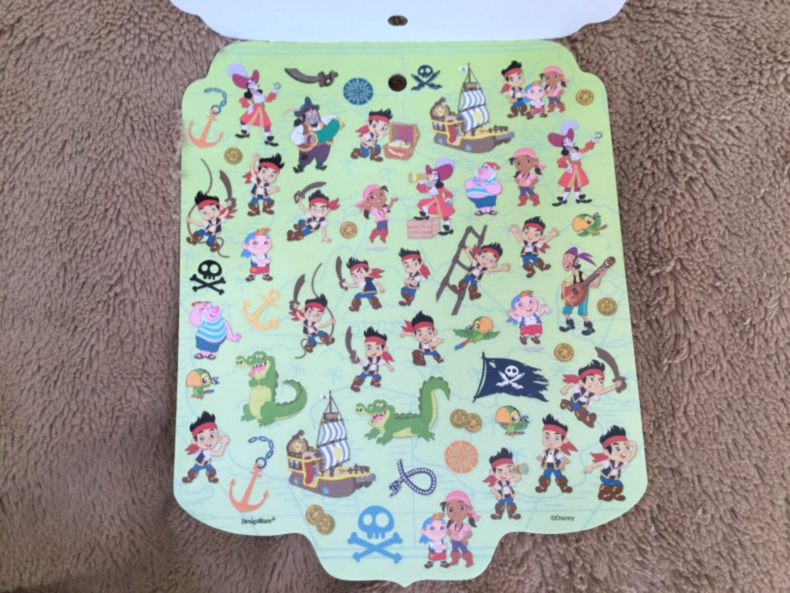 Disney Junior Jake Neverland Pirates ball cap hat embroidered 350 sticker book