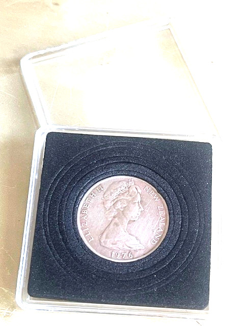Unusual 50th Birthday Gift-1976 New Zealand Birth 10 cent coin – Present.