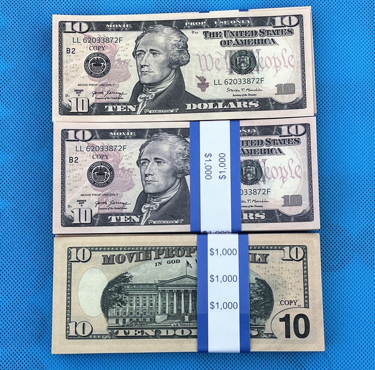 700 Pieces $1,$2, $5,$10, $20, $50,$100 Replica Fake Dollars for Pranks & Movies