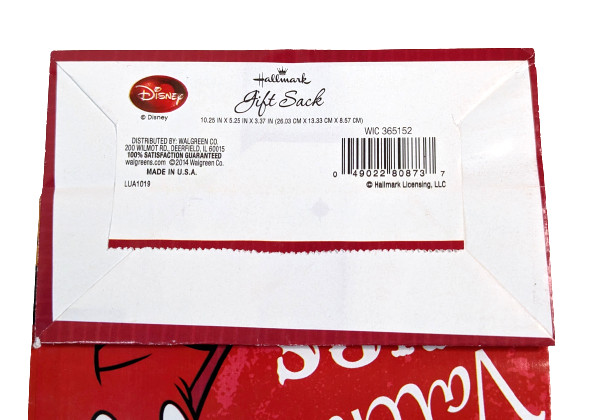 Hallmark Mickey Mouse Valentine’s Gift Sacks – Pack of 20 – New
