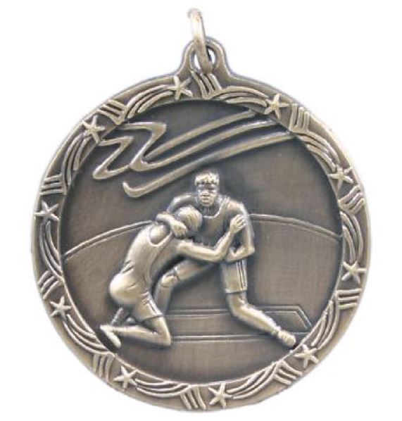 Wrestling Medal School Team Sport Award Trophy W/ FREE Lanyard FREE SHIP M150