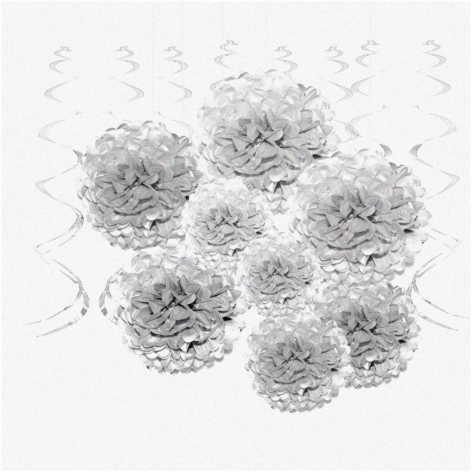 Silver Hanging Decorations for Events