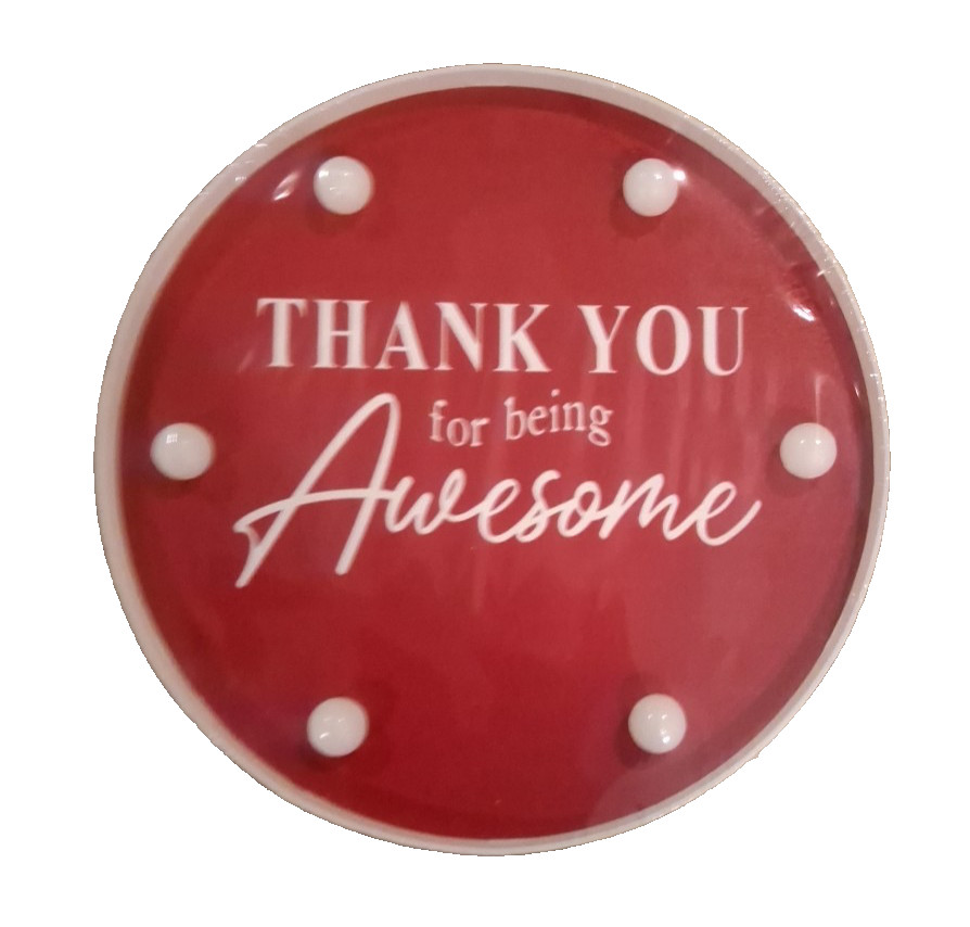 Set of Eight Employee Staff Appreciation Thank You Gifts Light-up Decorations
