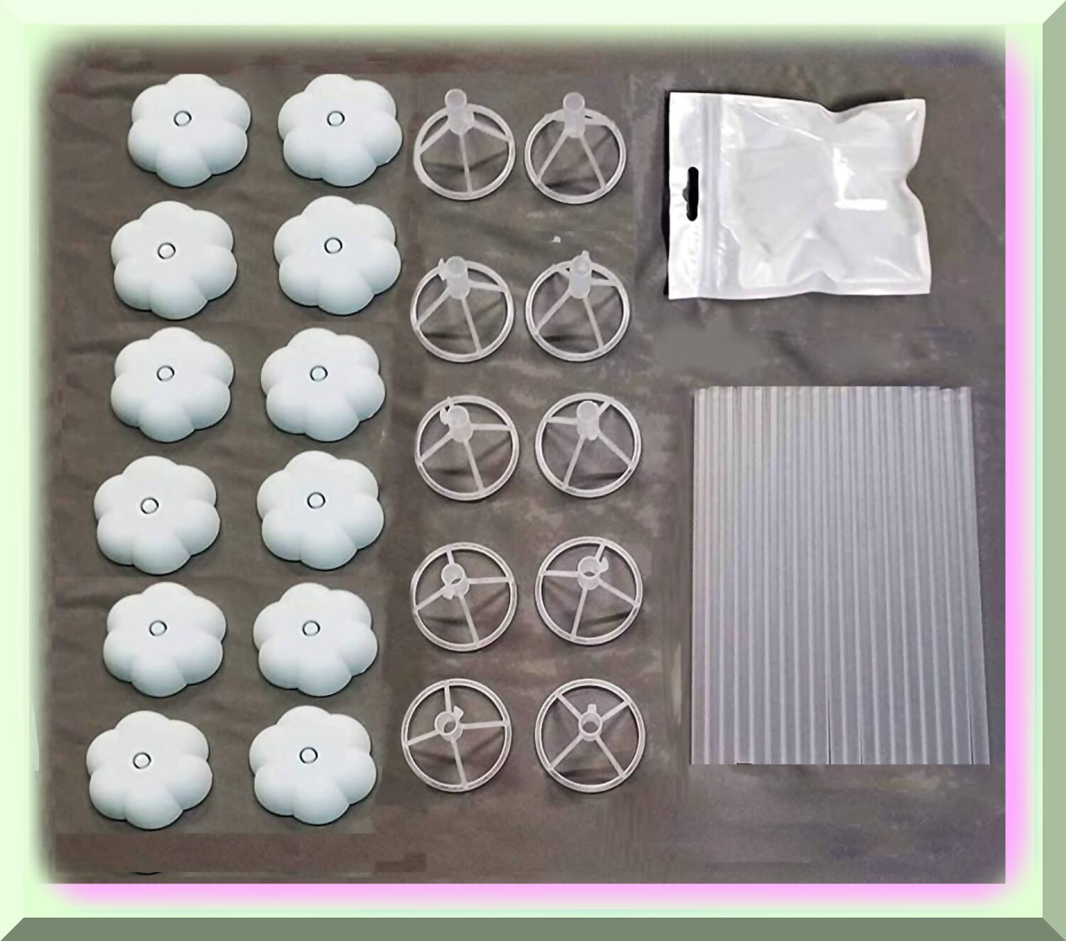 10-piece LED Balloon Holders for Tabletop Use