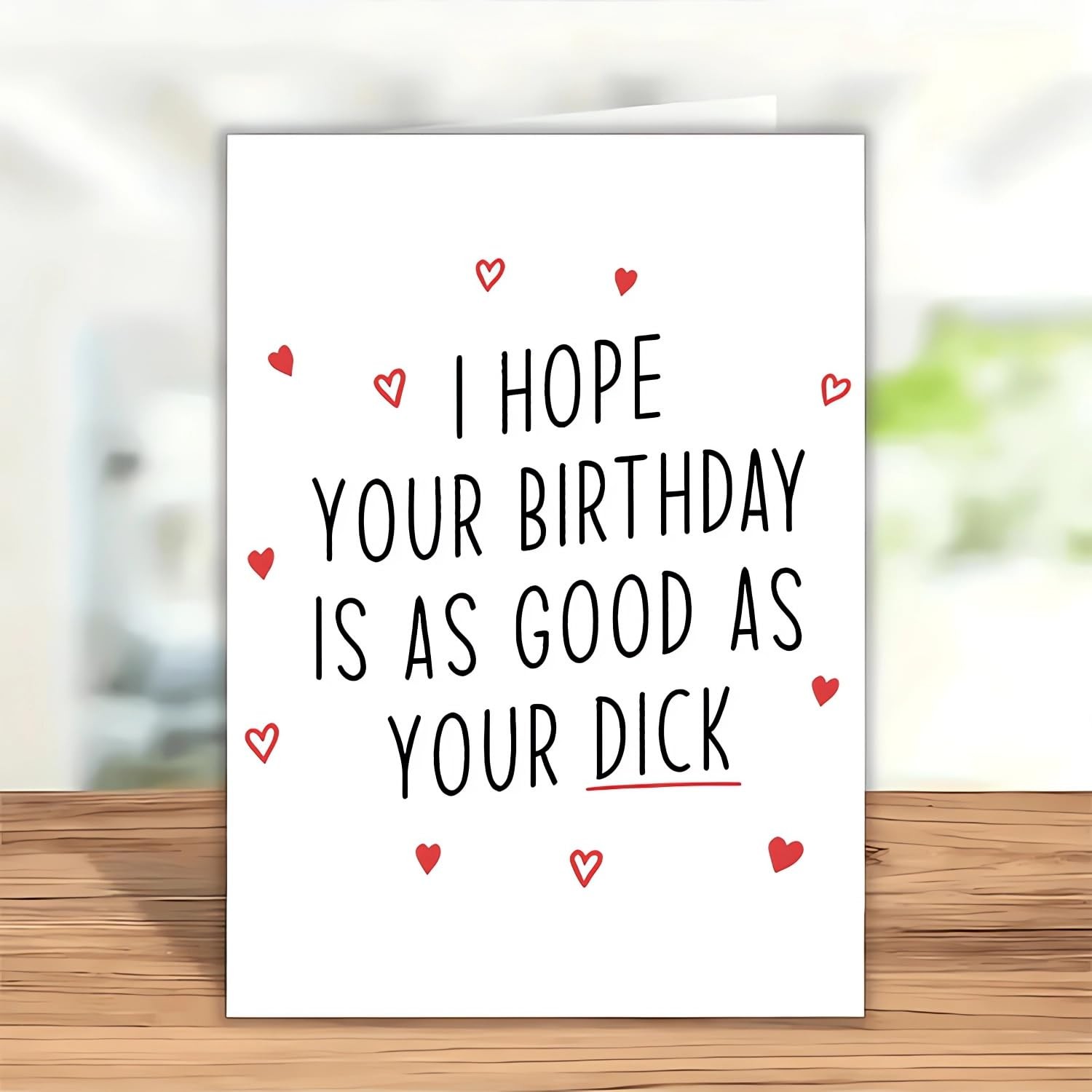 Sexy Birthday Cards for Him, Funny Unique Interesting 20.5cm x 13.5cm, White