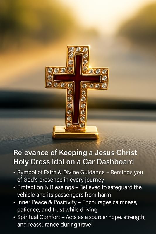 Holy Cross God Idol Spiritual Idol for Car Dashboard