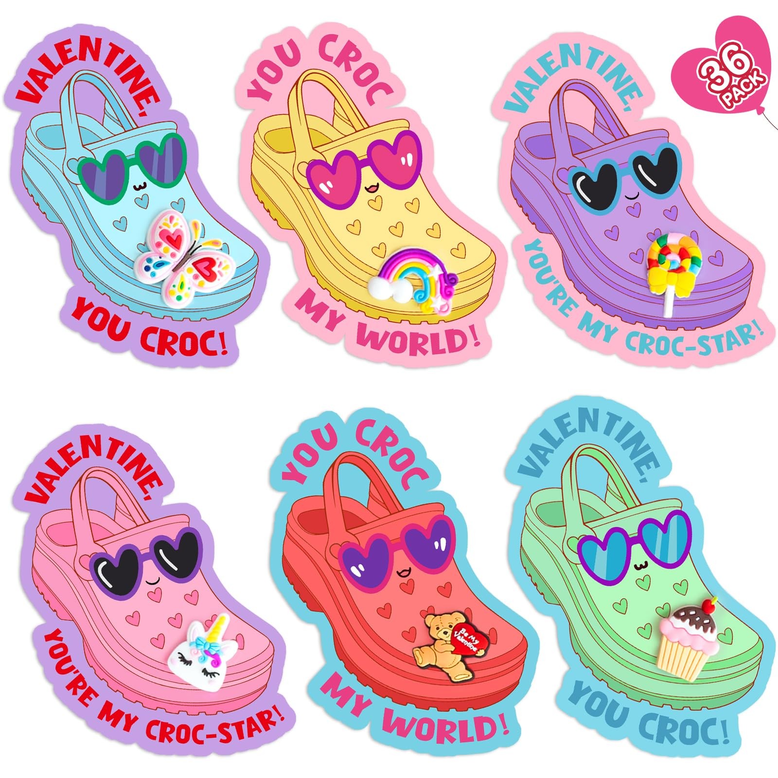 Valentines Day Cards for Kids School – Gifts – Colorful