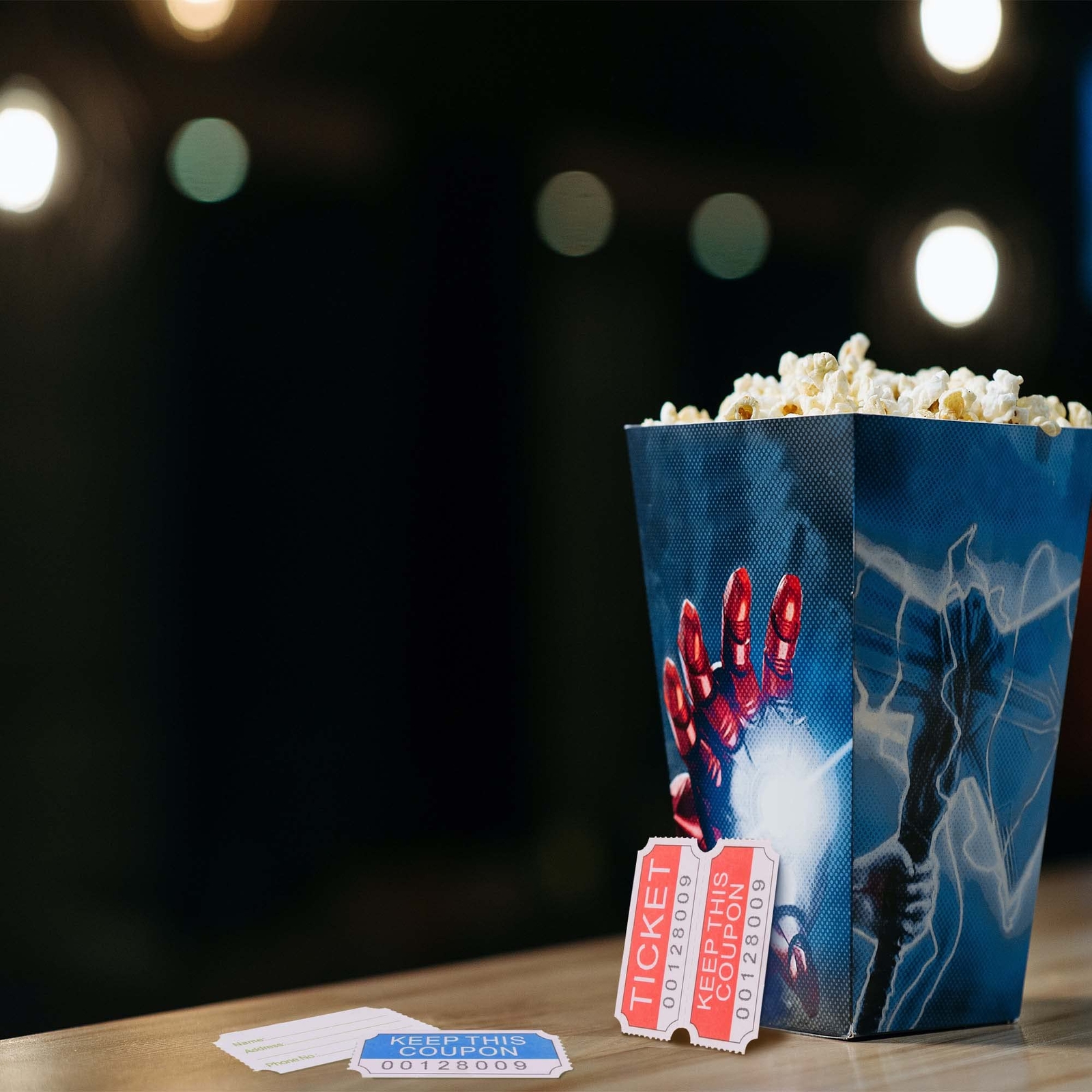 1000 Pcs Red Double Raffle Tickets Roll for Leisure Movie Watching Events