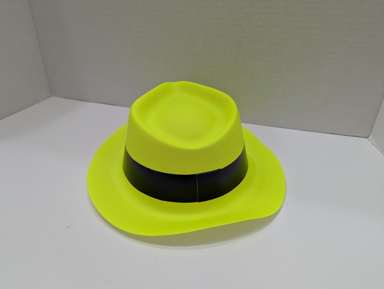 Set of 10 Neon Plastic Fedora Party Hats Glow Party 80’s Party