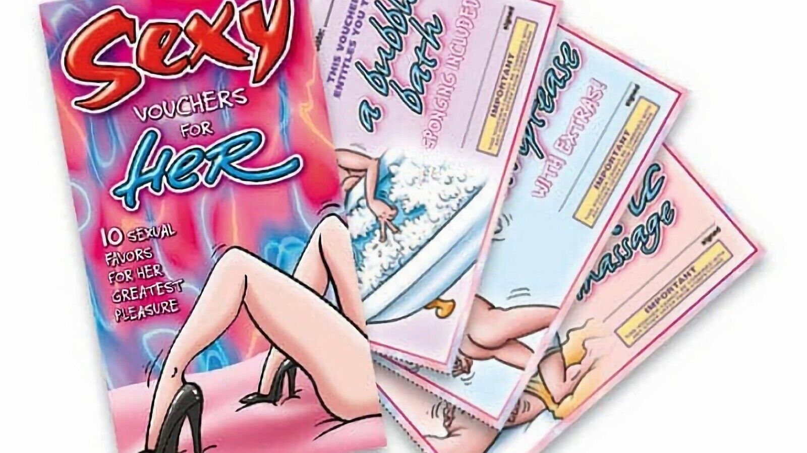 Adult Novelty Booklet Vouchers Coupons Hot Naughty Bedroom Fun Sex Cheques GIFT
