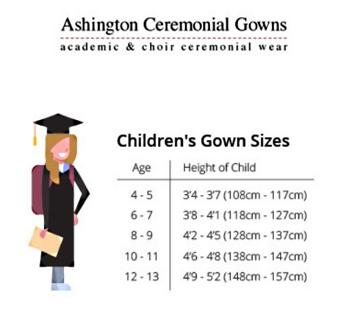 Childrens Choir Gown Age 4 5 6 7-13 Years Nursery White Kids Graduation Costume
