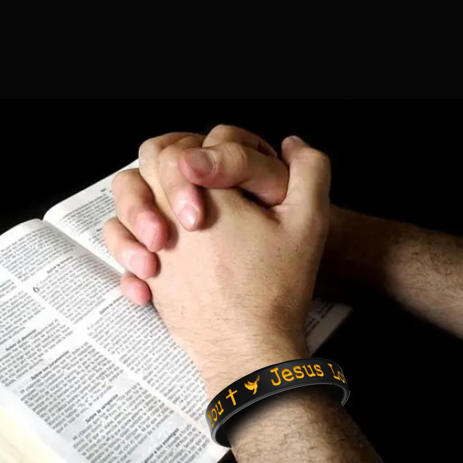 36 PCS Jesus Loves You Silicone Wristbands Colorful Rubber Bracelets Christian S