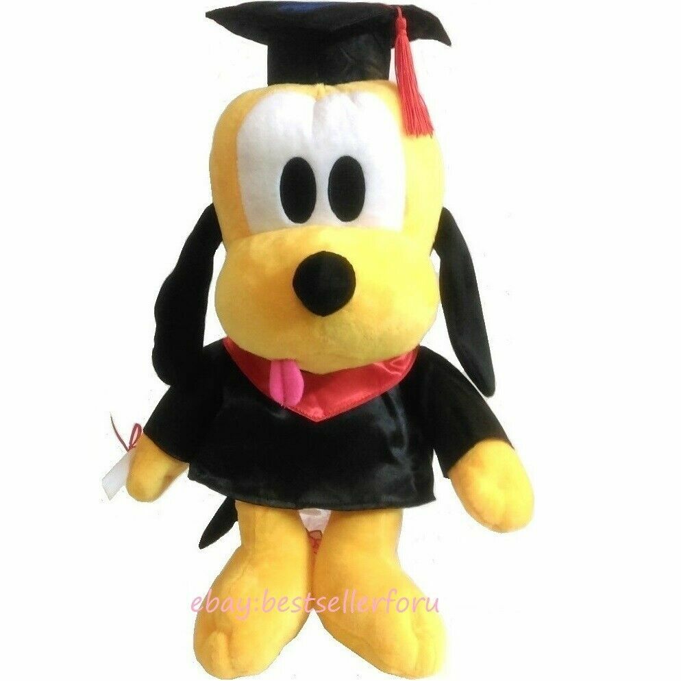 16″~17″ Disney Graduation Beanbag Plush Figure Grad Gift Stuffed Animal Doll Toy