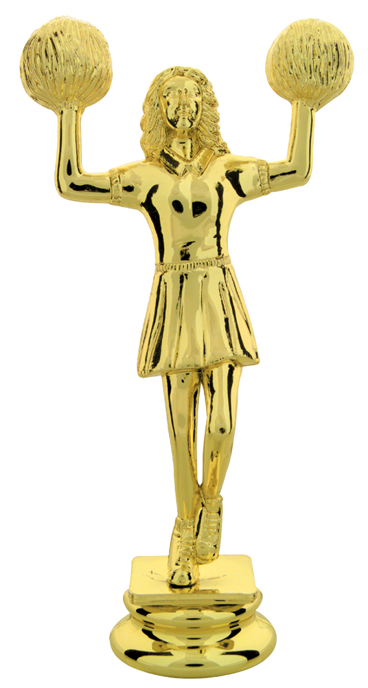 Cheerleader Figure Team Spirit Game Pom Sport Trophy Award LOW AS $2.99 ea T-134