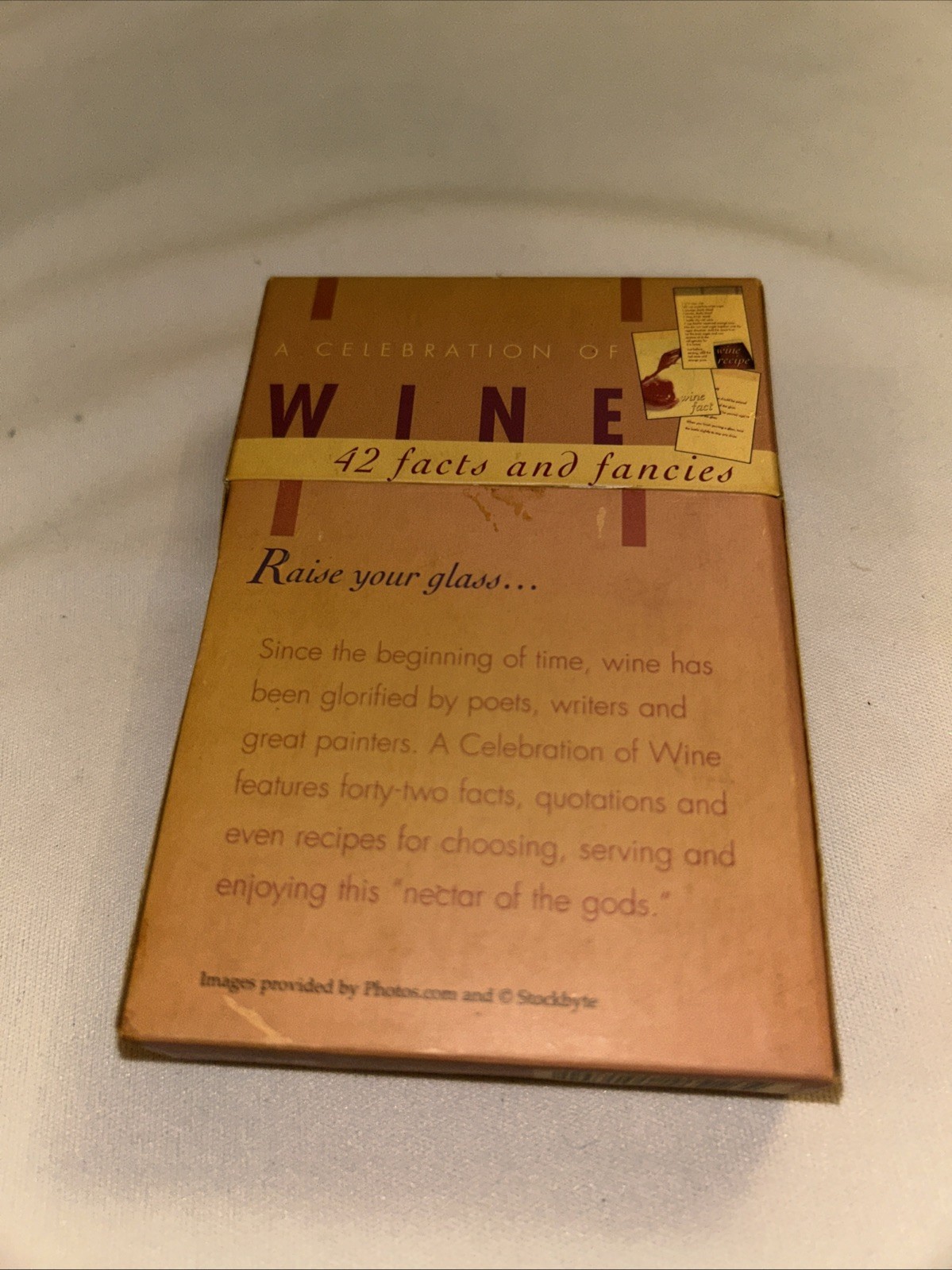 A Celebration of Wine 42 Facts and Fancies” card deck