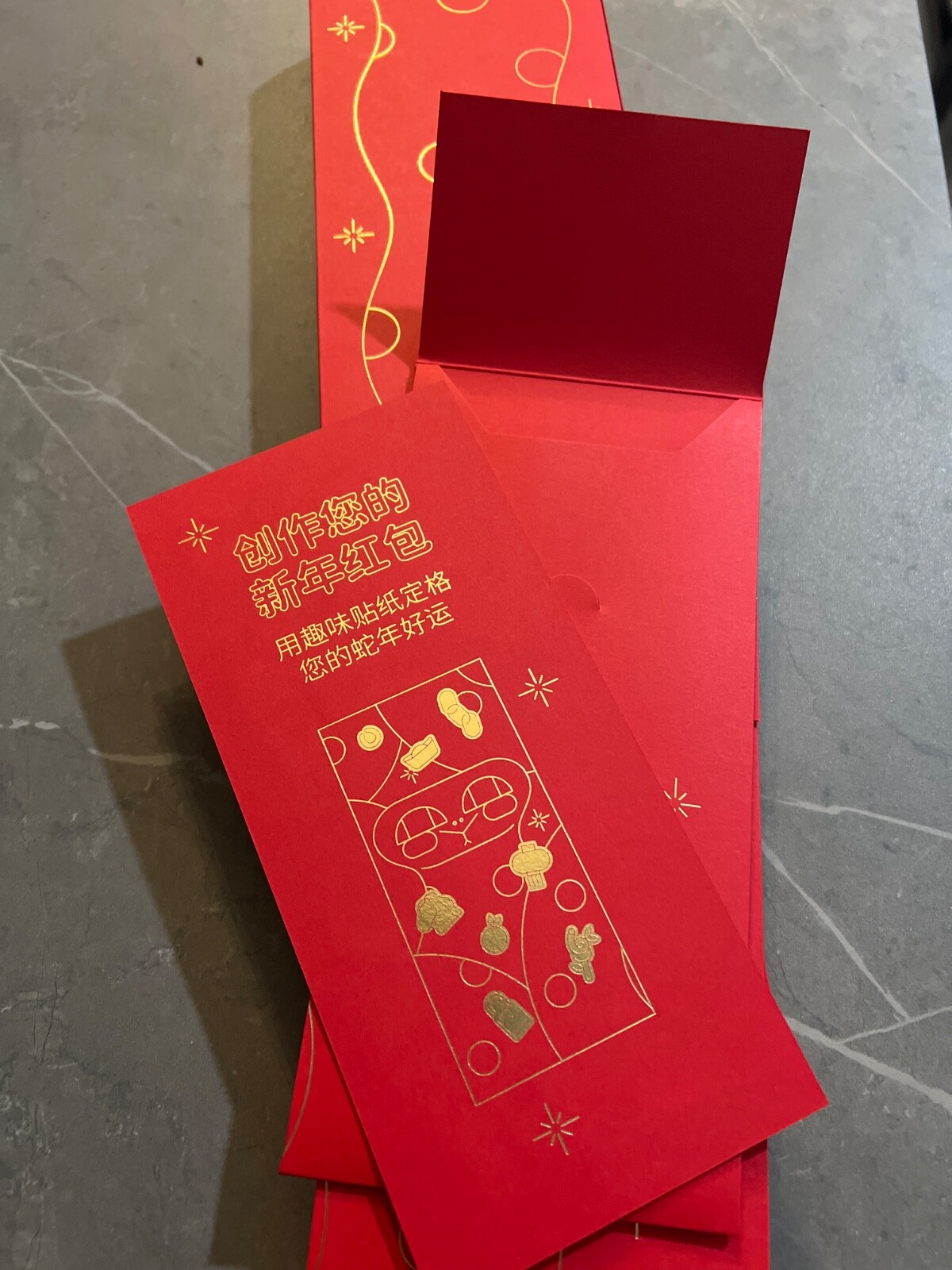 100% Auth Hermes Paris Rabbit Chinese New Year 2024 Red Envelopes 10 pc New