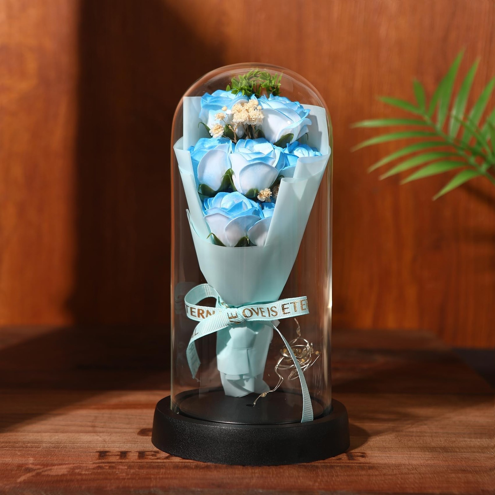 Preserved Rose Gifts Mothers Day Blue Flowers Bouquet Gifts for Mom Women Him…
