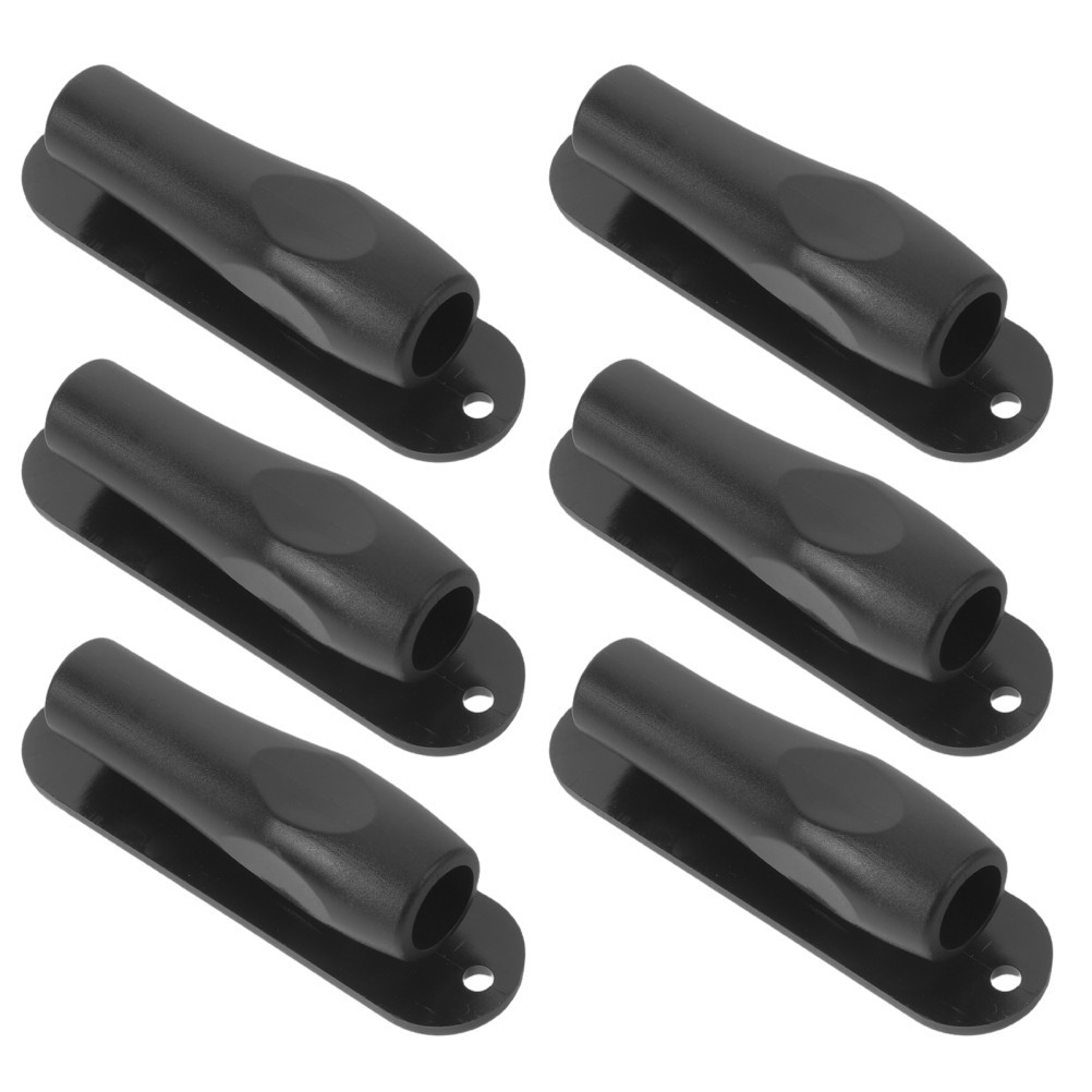 6 Pcs Ballpoint Pen Clip Office Desk Accessories Adhesive Holder