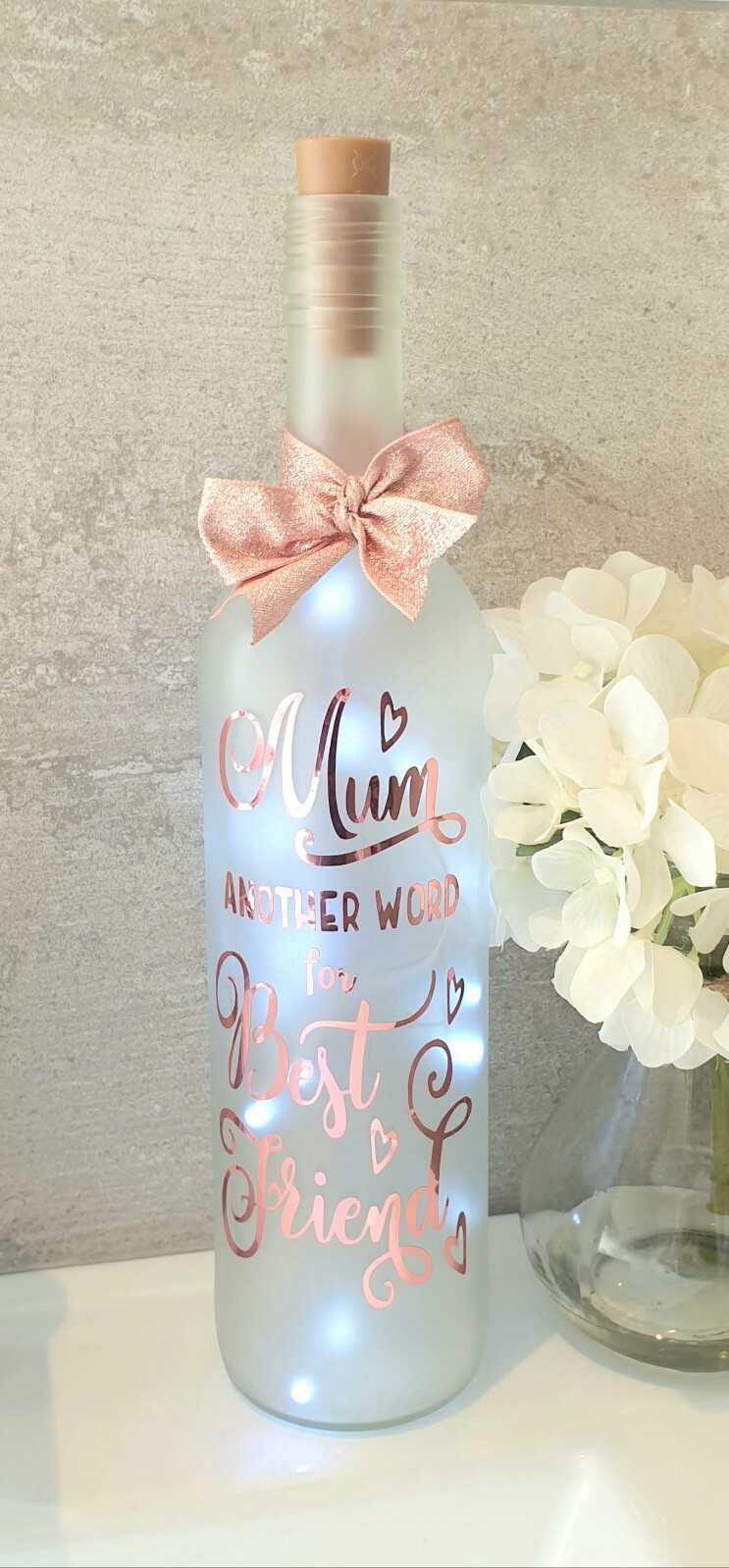 Light Up Wine Bottle Unique Gift for Mothers Day/Birthday/Christmas