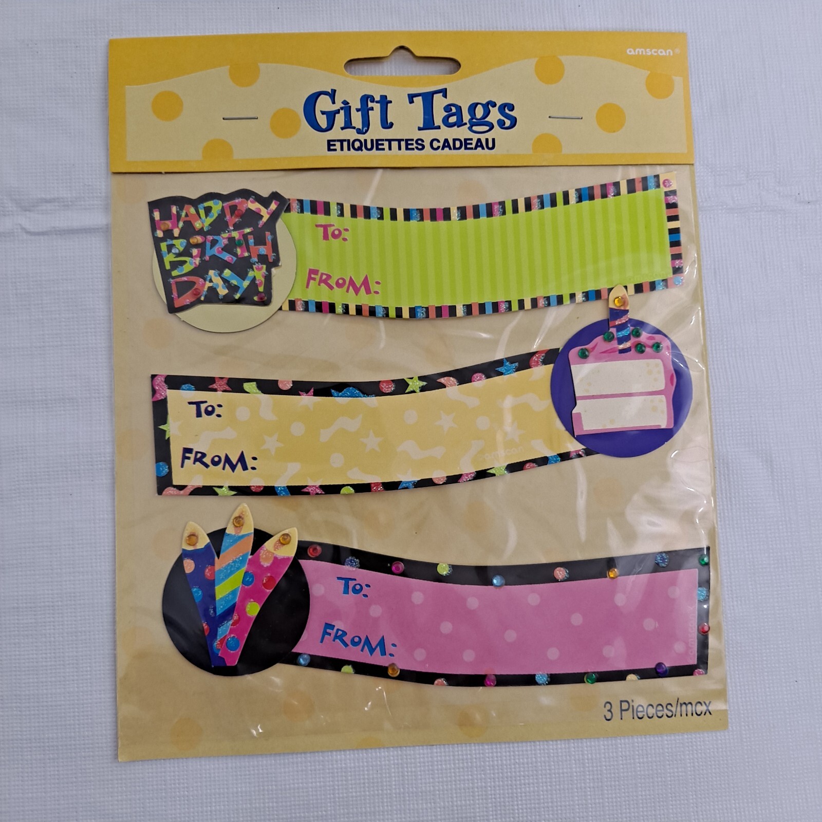 Birthday Party Gift Tags 15 Count