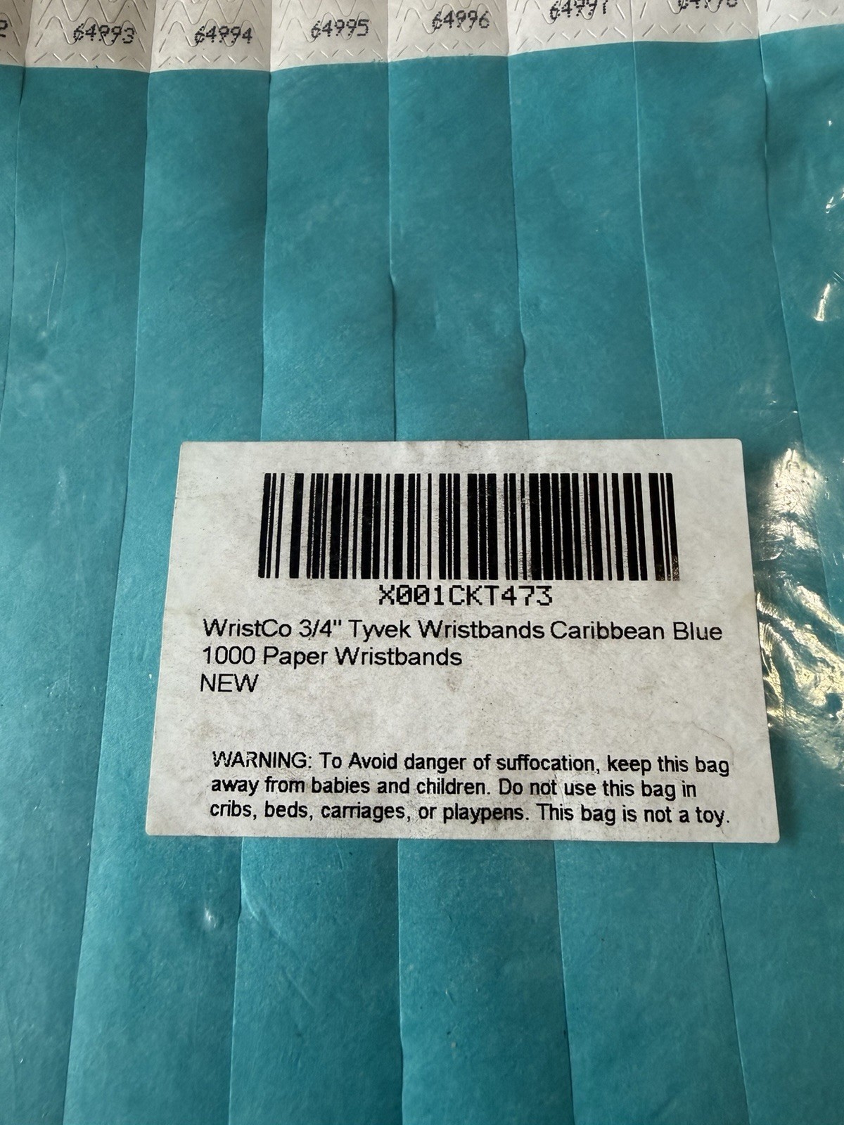 TYVEK WRISTBANDS FOR EVENTS 1000 3/4″ PAPER WRISTBANDS