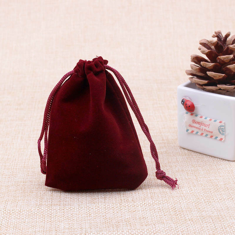 3″X4″ VELVET BAG 10PK STRING PULL jewelry gift holiday wedding pouch party favor