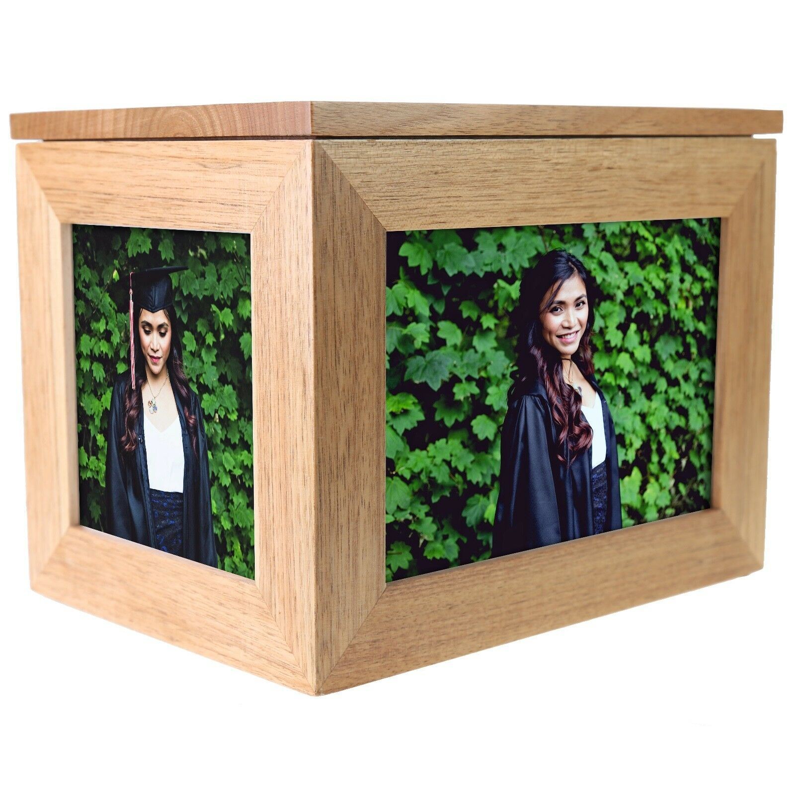 Boy or Girl Graduation Gift Engraved Large Oak Photo Keepsake Box Graduate Gifts