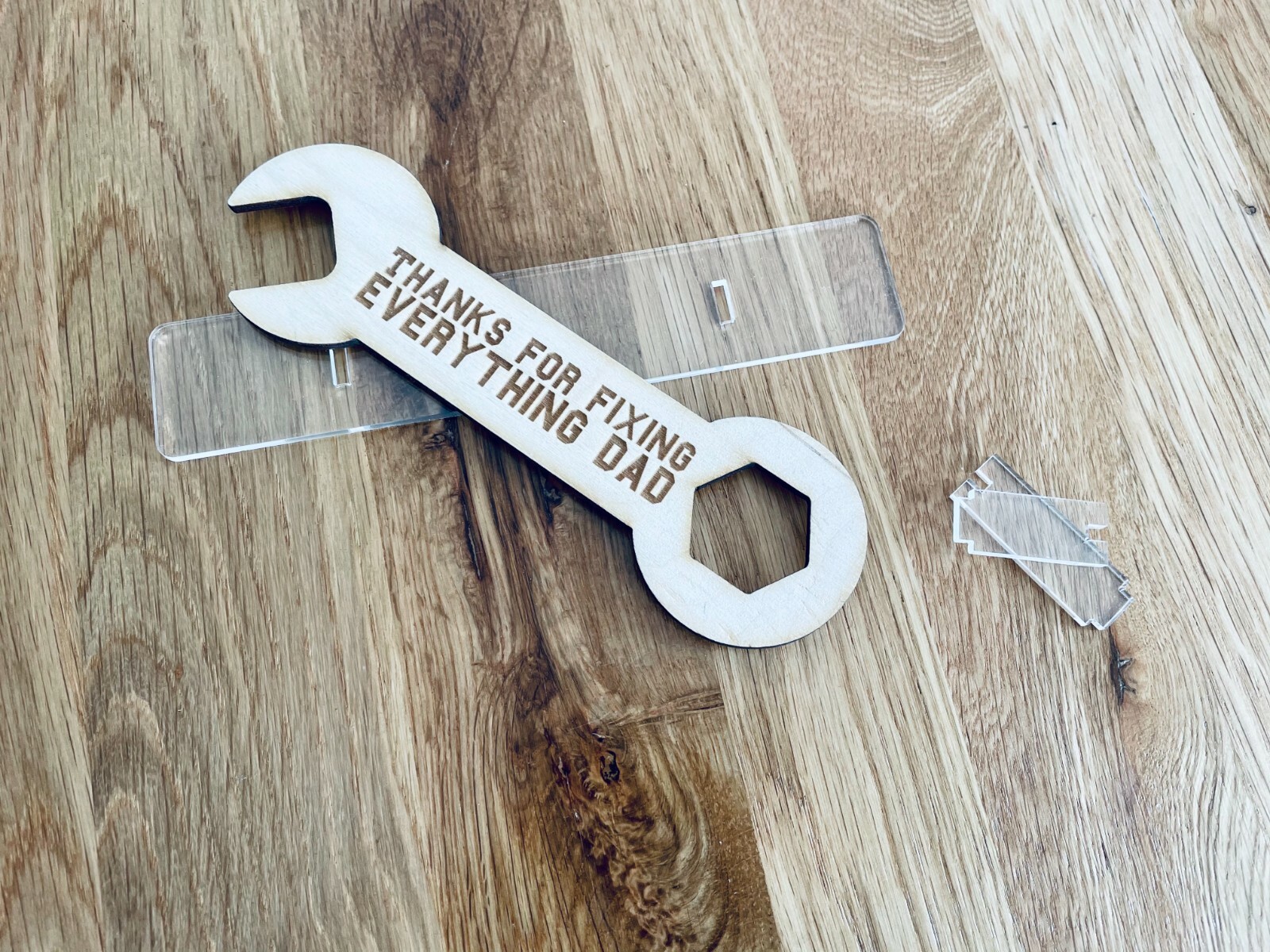 Thanks for Fixing Everything Dad Laser Sign, Birthday present, Father’s Day gift