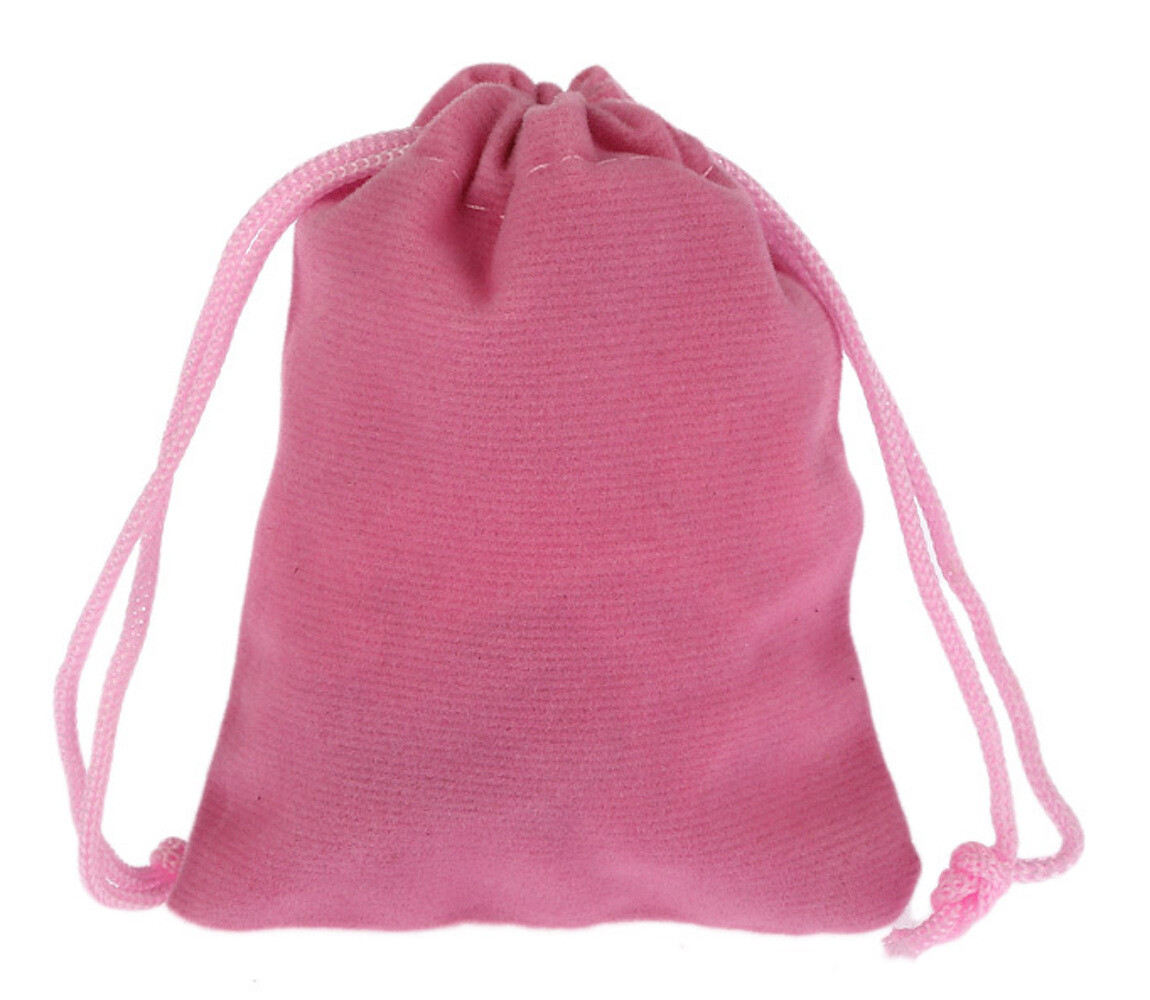 3″X4″ VELVET BAG 10PK STRING PULL jewelry gift holiday wedding pouch party favor