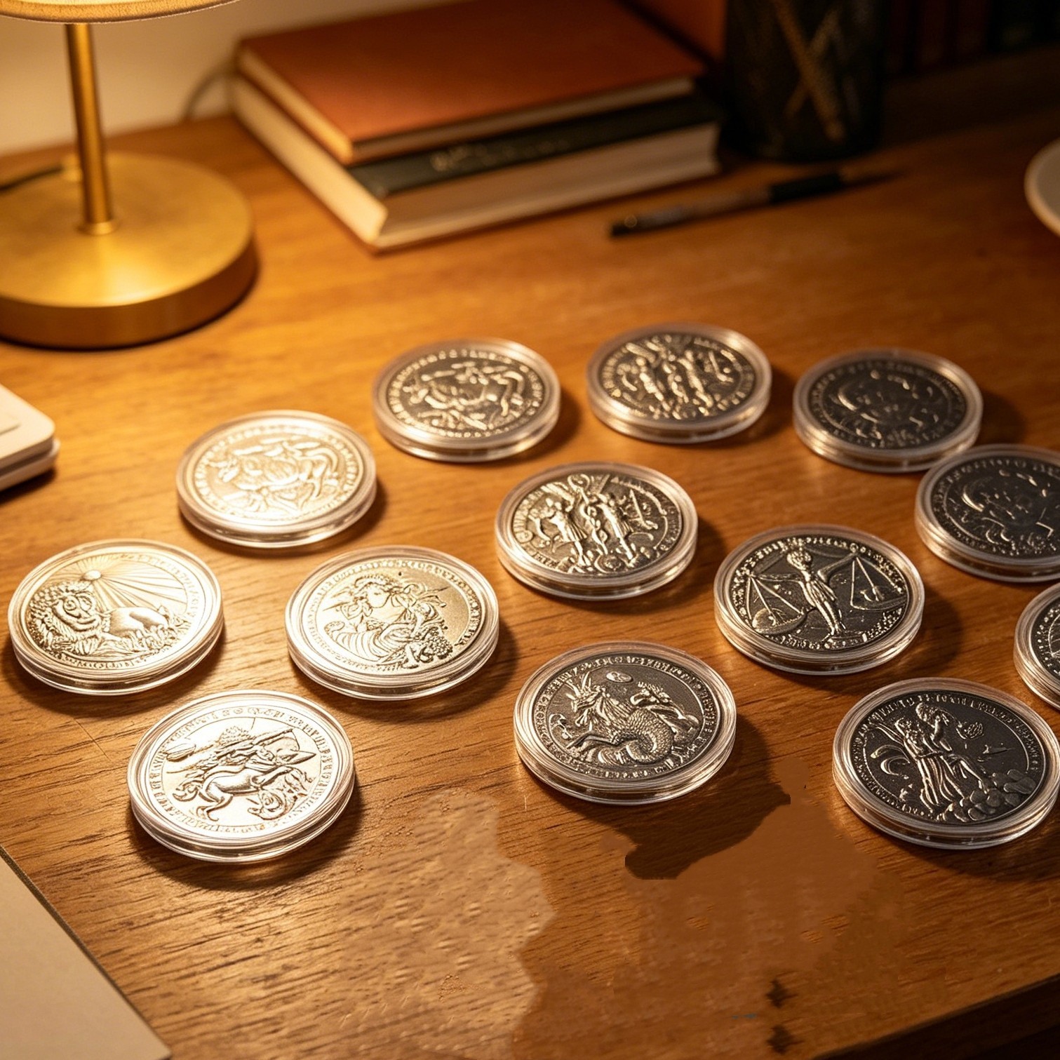 12 Zodiac Signs Commemorative Coins with Collector’s Album
