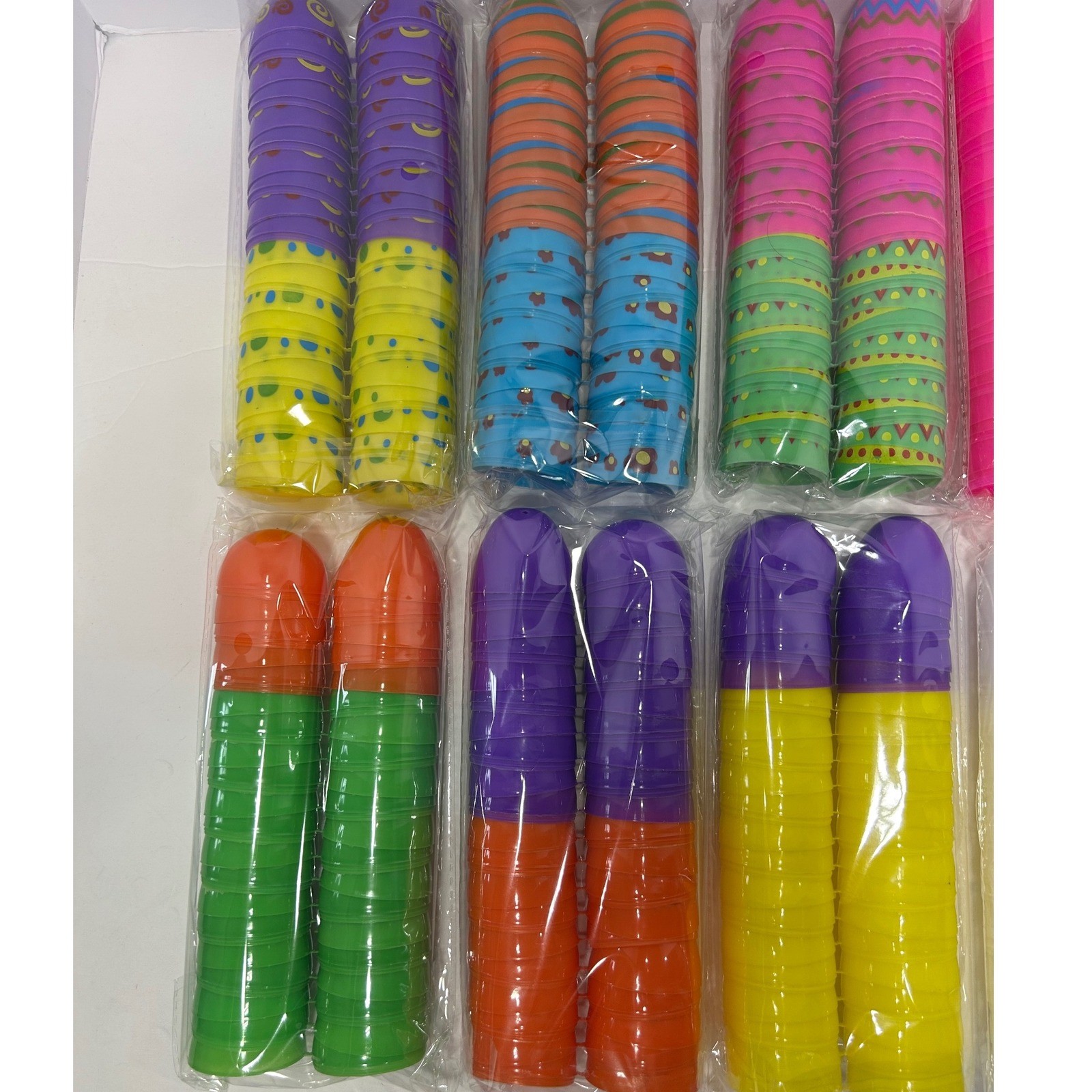 Happy Easter Eggs Set 200 pcs Colorful Plastic Eggs Easter Basket Fillers New