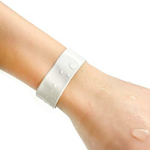 Ouchan White Plastic Wristbands – 100 Pack Vinyl Wristbands for Events Club