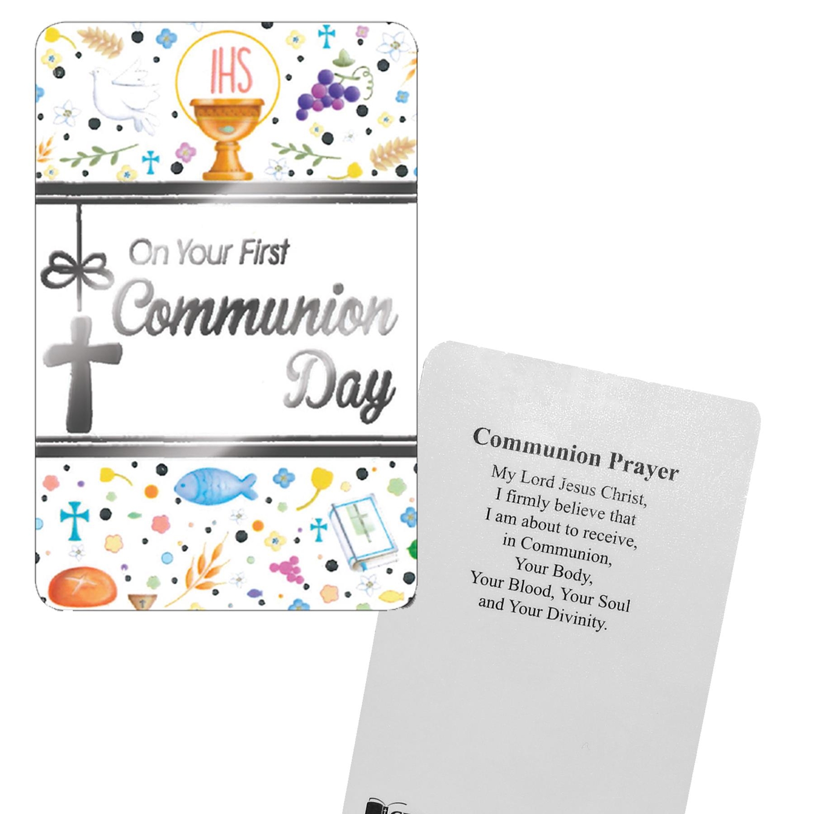Laminated Prayer Card First Holy Communion 8.5×5.5cm – C71730