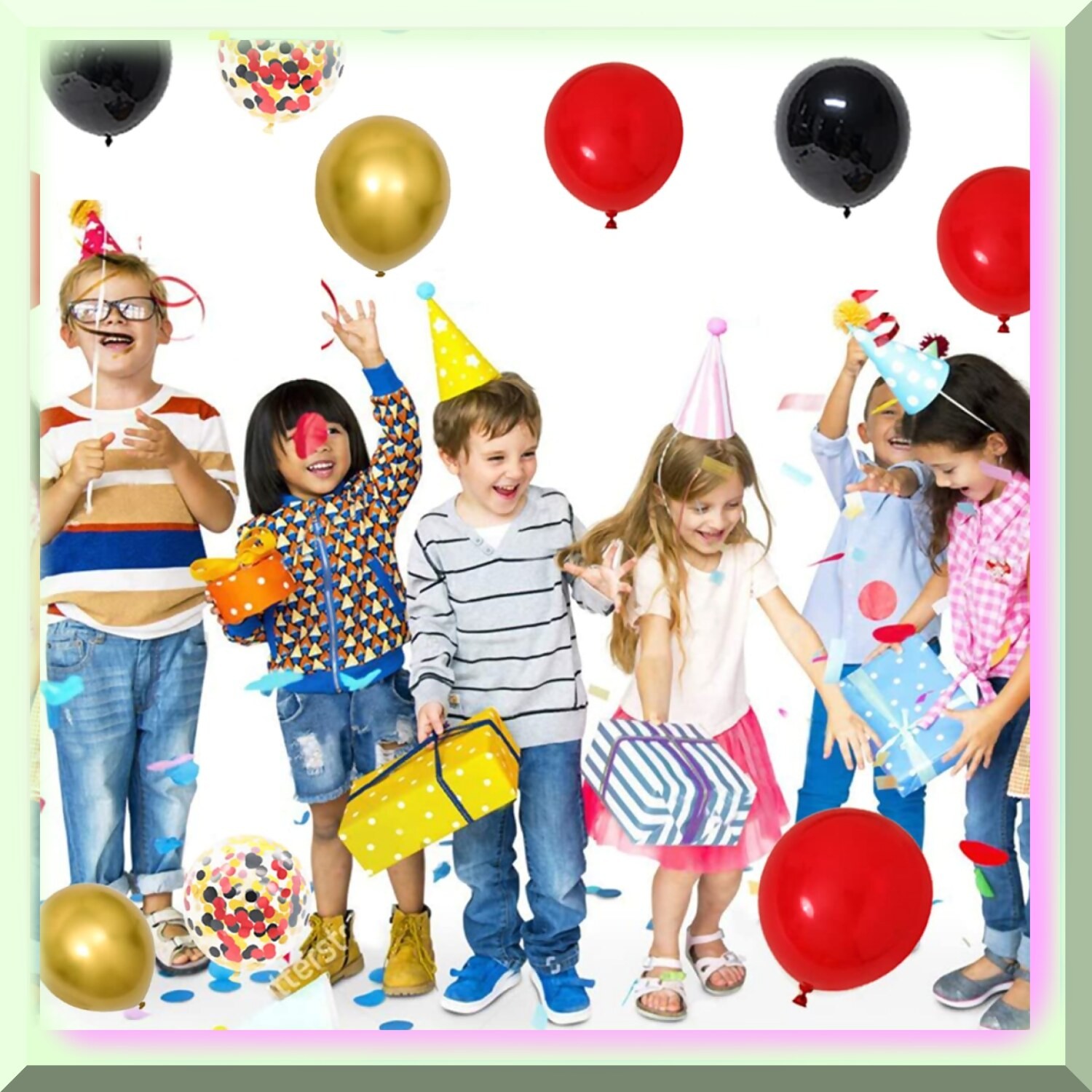Gilded Celebration Balloon Garland Kit 116 Pcs