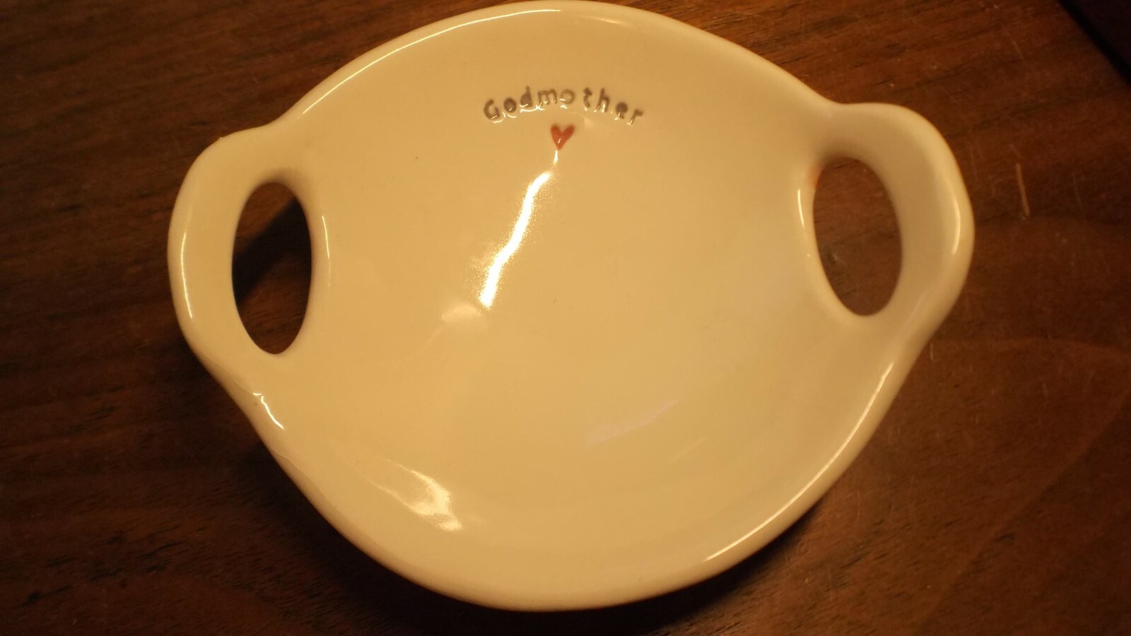 Godmother Gift Christening Heart Mini-Tray