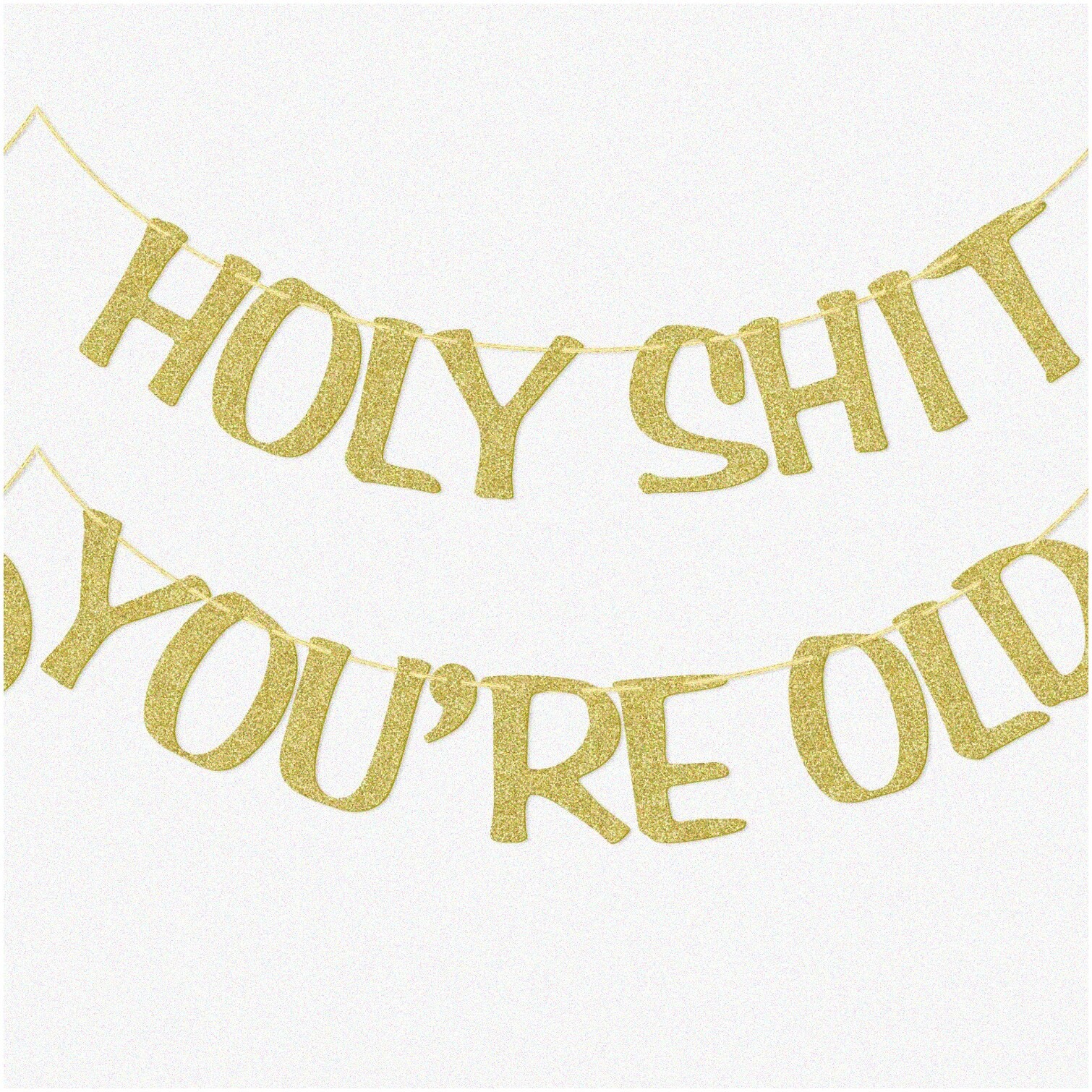 Glitter Banner for Milestone Birthdays