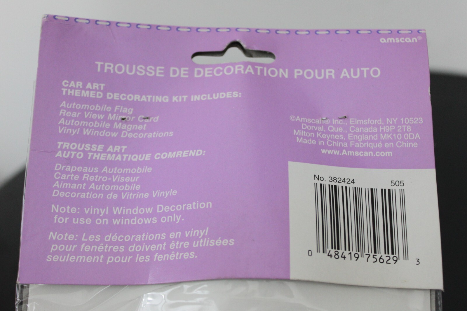 NEW BABY GIRL CAR DECORATION KIT Newborn Birth Party Celebration Auto Window