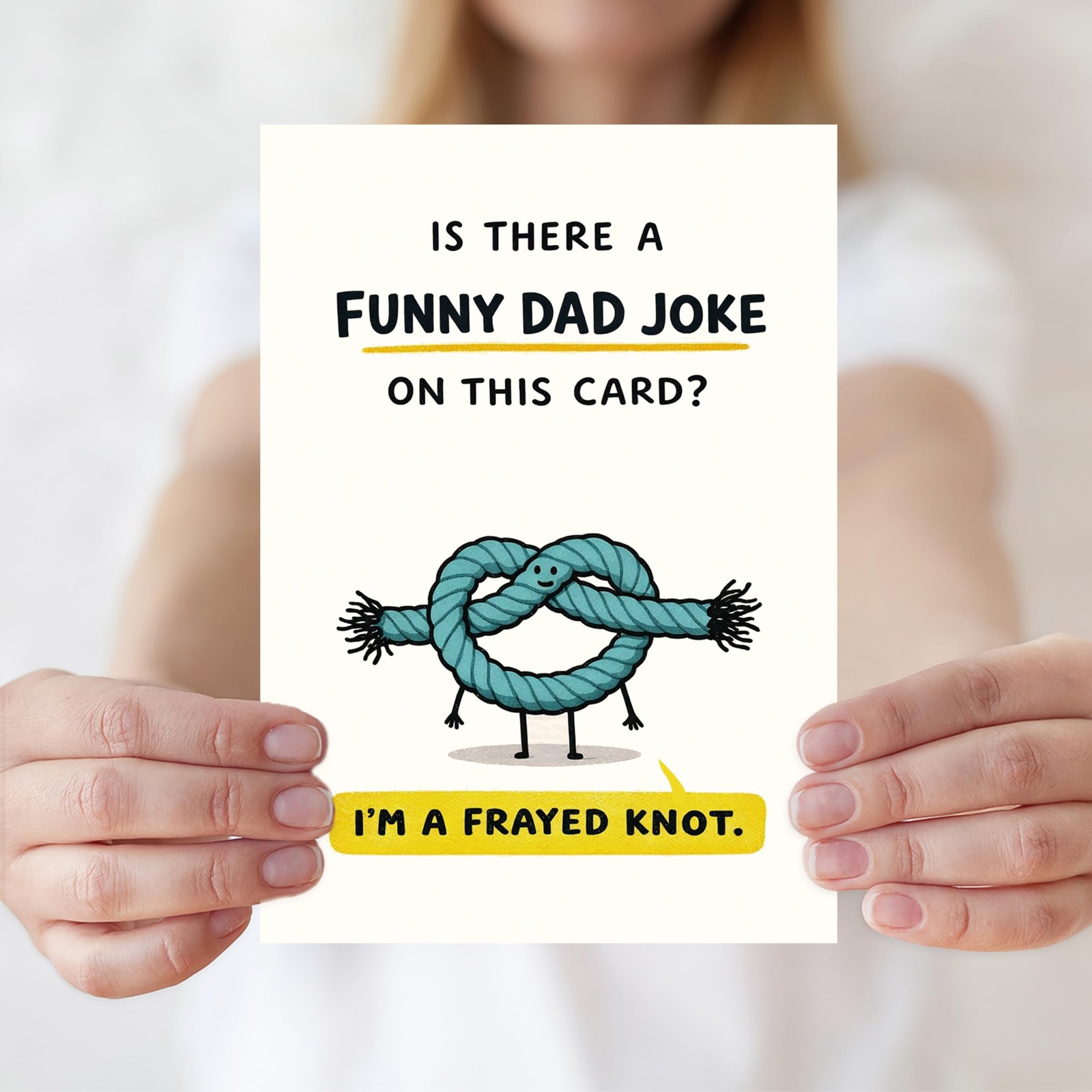 IDU Fathers Day Card, Funny 7 x 5 inches / 17.78 x 12.70 cm, ZN-523