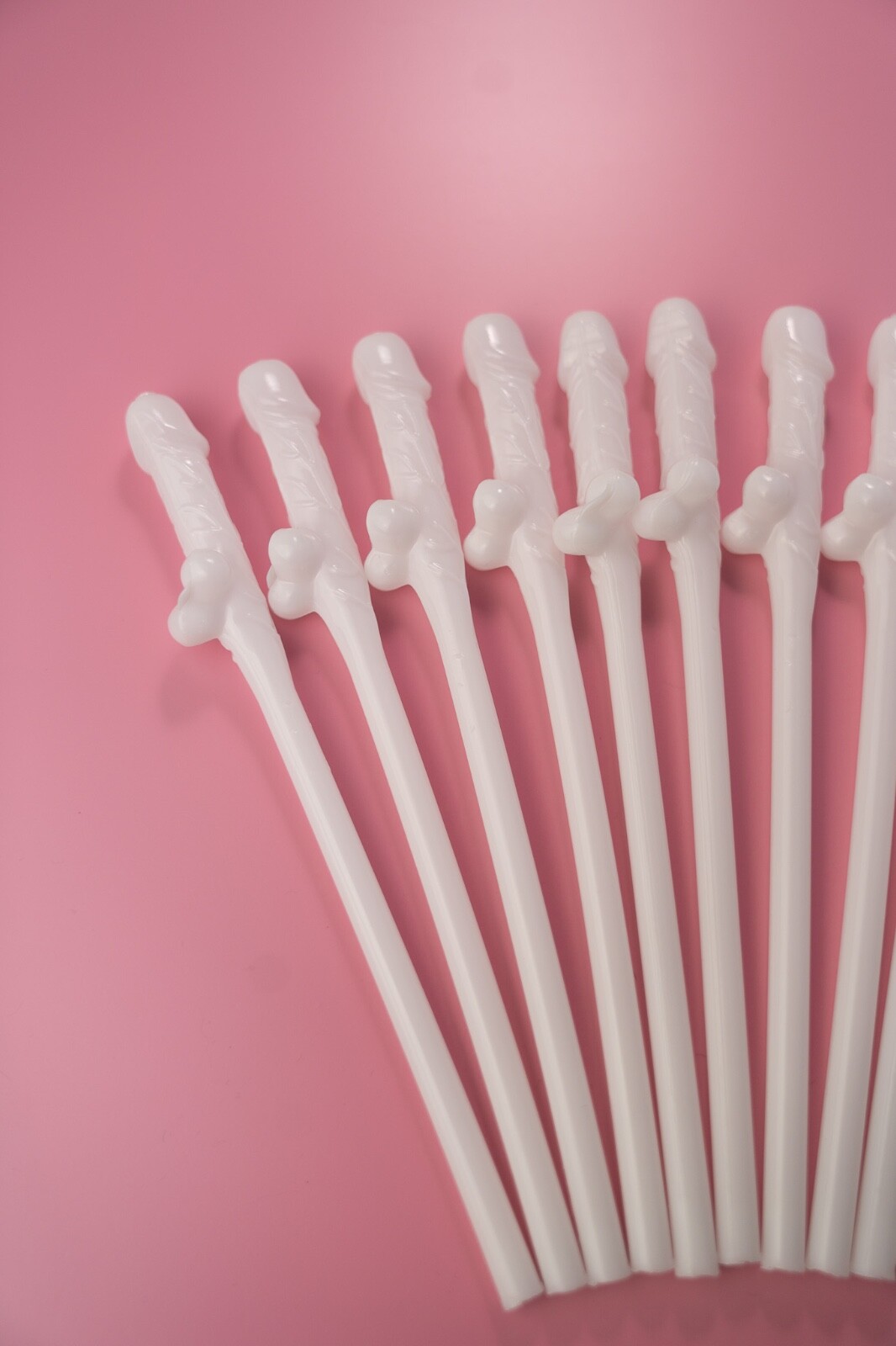 90 WHITE Bachelorette Party Penis Dick Drinking Straws