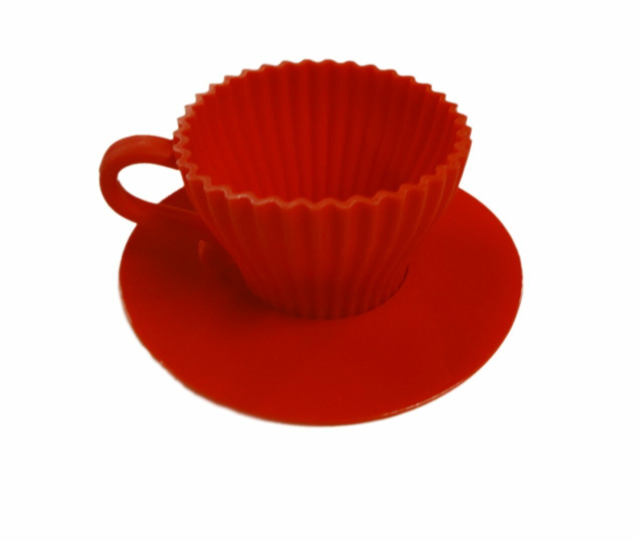 RED CupCake Bake & Serving – 2 Piece Cups with Saucers