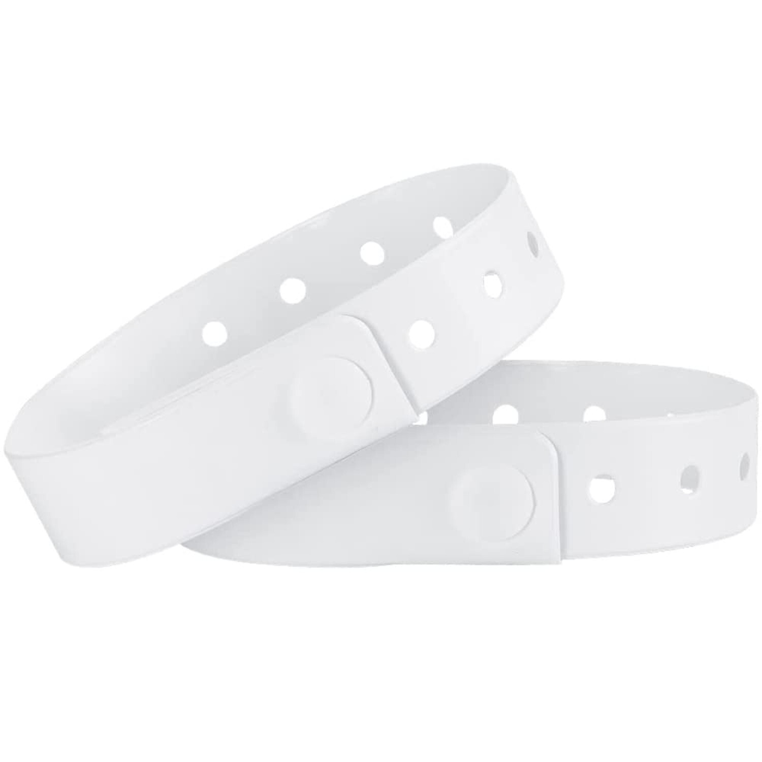 Ouchan Plastic Wristbands White- 500 Pack Wristbands for Events Club Music Me…