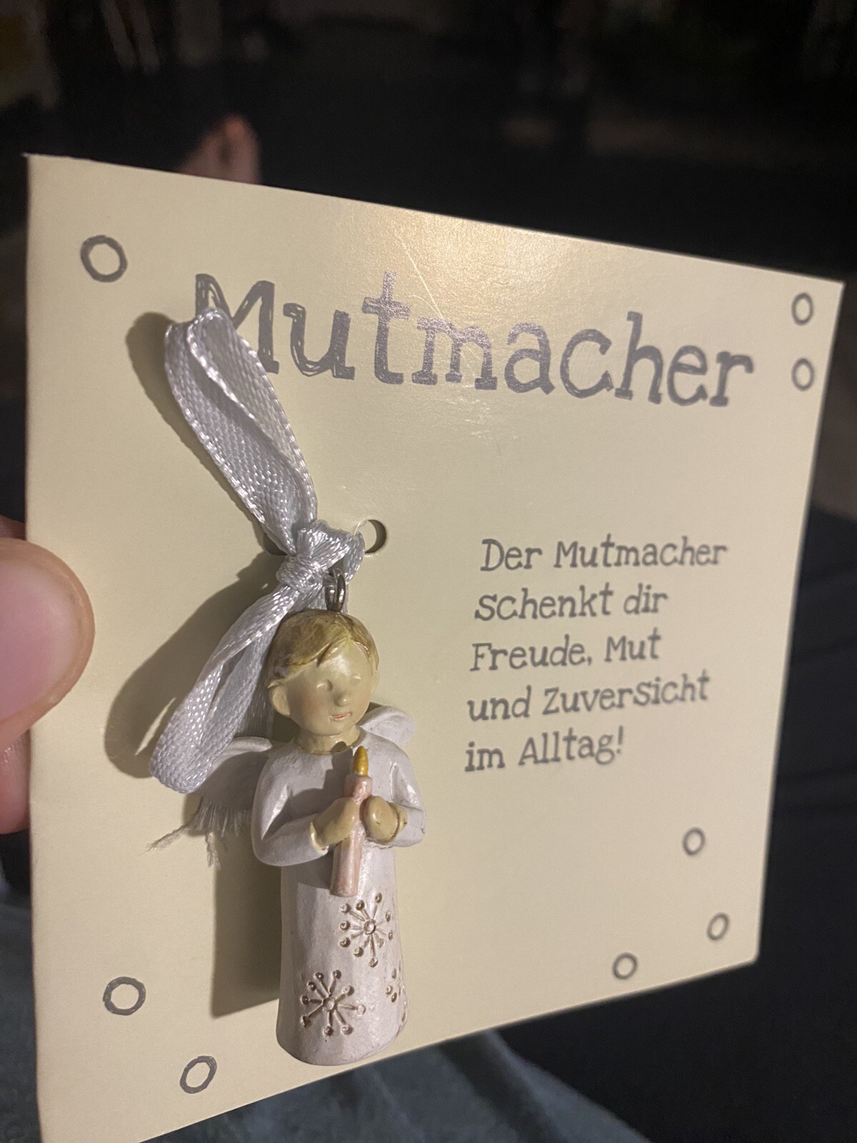 Gilde Guardian Angel Encouragement Mutmachen Card New