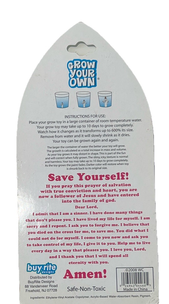 2008 NOS Grow Your Own Jesus ! Fun Novelty Gift ITS A MIRACLE!
