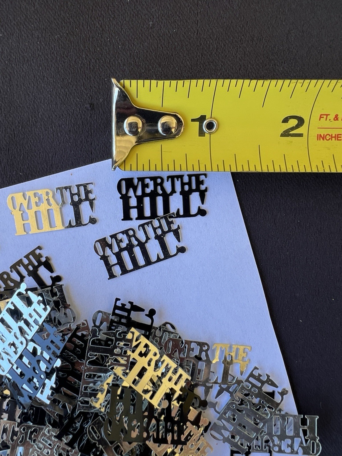 “Over The Hill Rubbers” 1 Years Supply, Contents One & Over The Hill Confetti