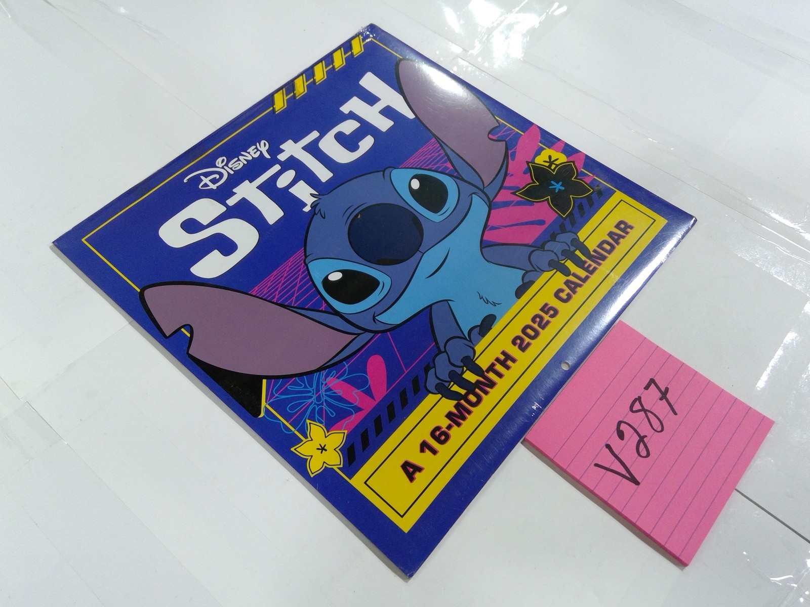 Disney Stitch 2025 Wall Calendar 16-Month DateWorks Blue Kids Cartoon New Gift