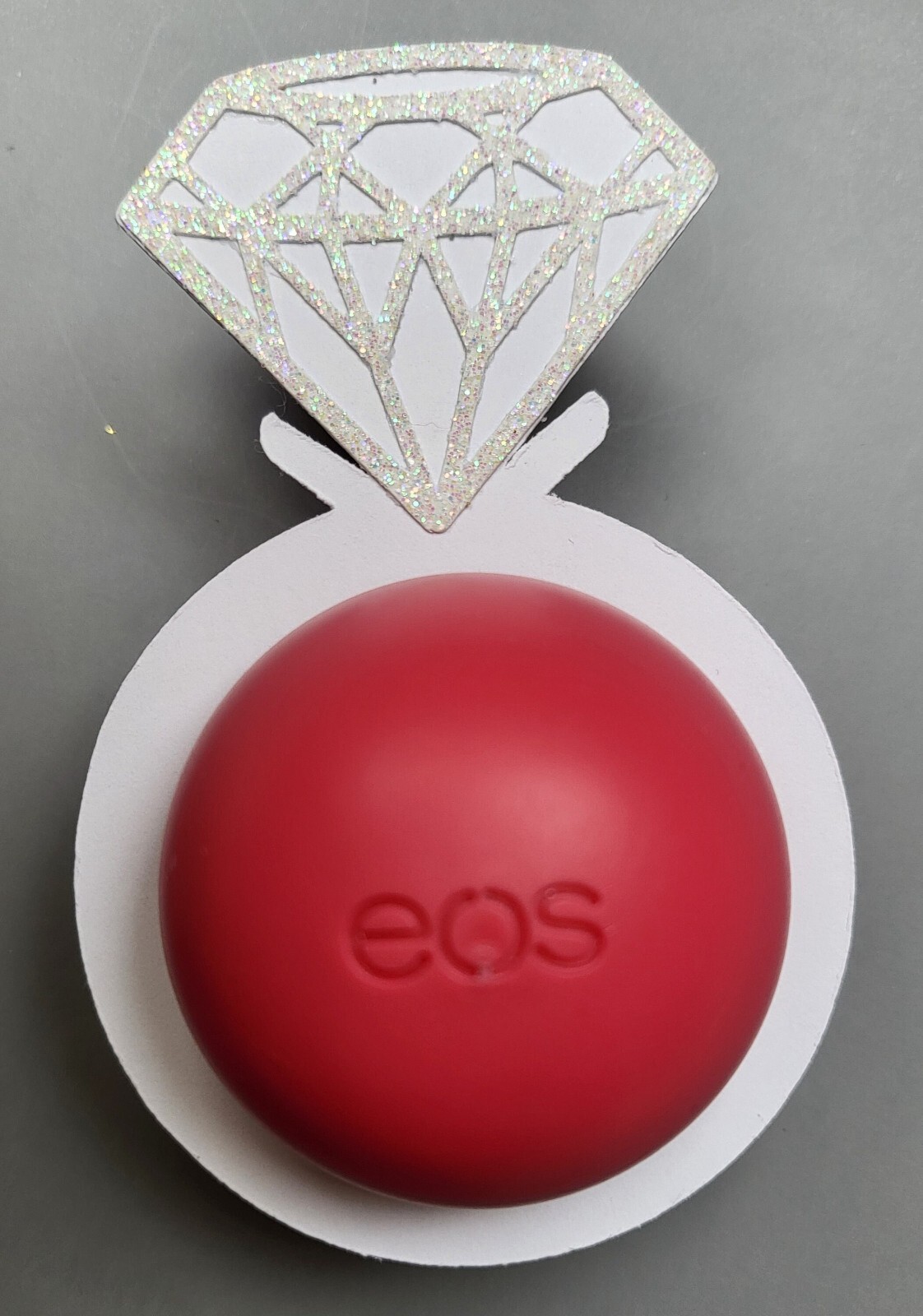 Set of 12 Diamond Ring Bridal Shower/EOS Lip Balm Holders (6 colors – U PICK!)