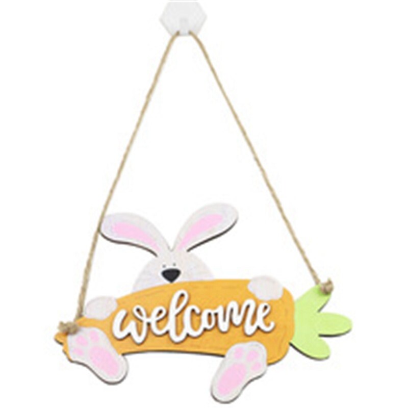 Ornaments Table Decor Tabletop Bunny Gnome ​Stand Wooden Table Cute Easter Sign