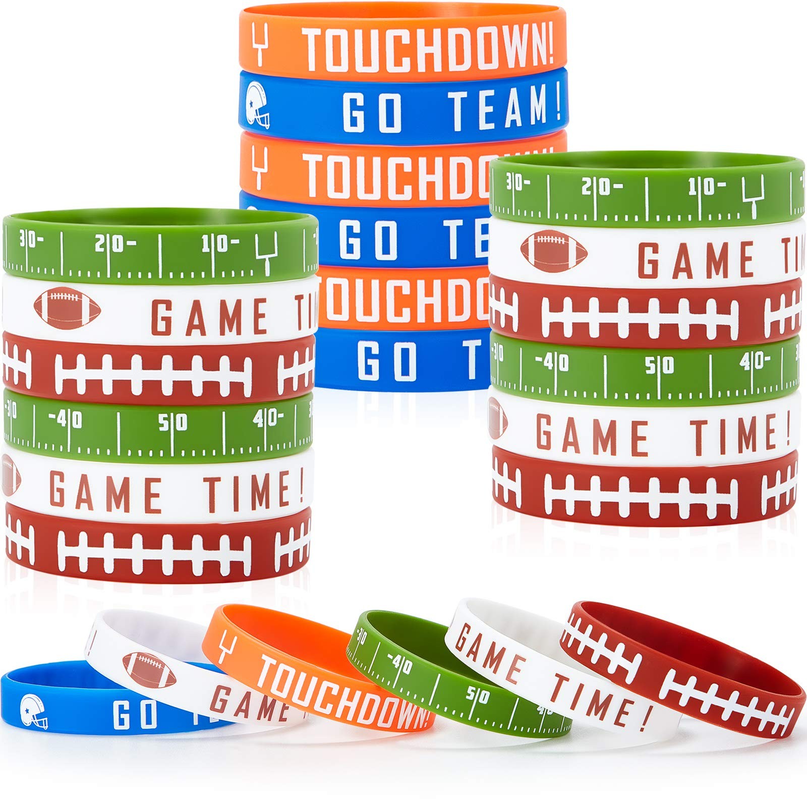 Football Silicone Bracelet Motivational Wristbands Silicone Wristband for Spo…